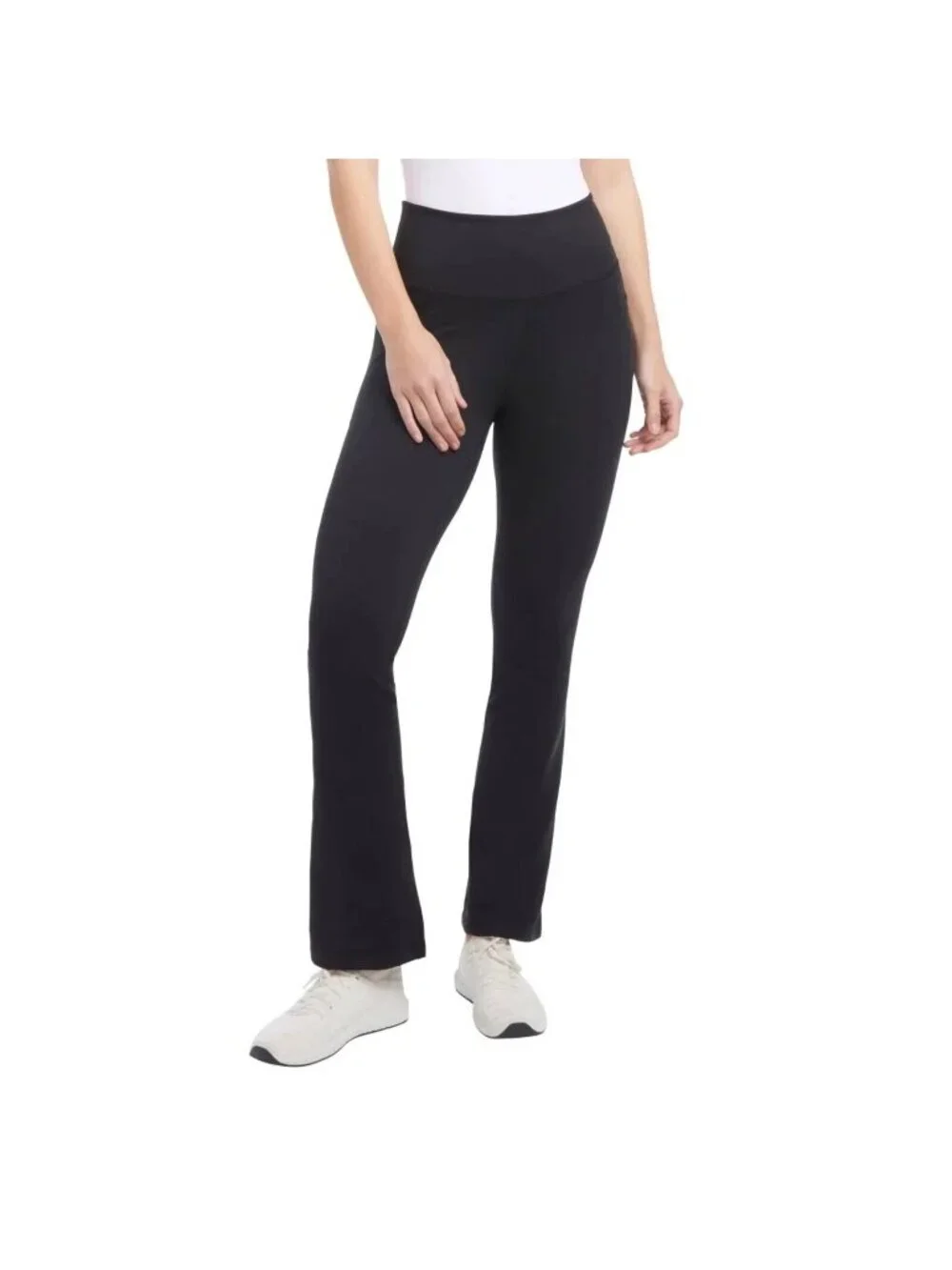 NWT Jockey Women's S Yoga Pant Black Salt High Waist Side Pockets B1486